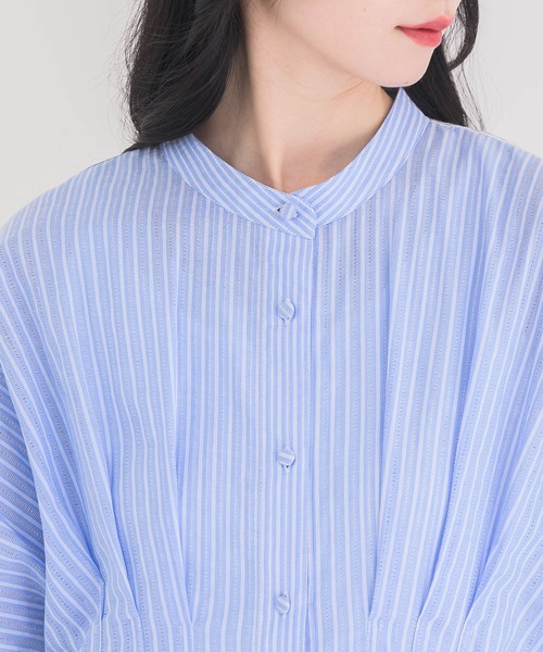 KATHARINE ROSS(キャサリンロス)の「【KATHARINE ROSS】ストライプシャツワンピース(シャツワンピース・レディース・ブラック/ネイビー・MEDIUM)」の13枚目の写真