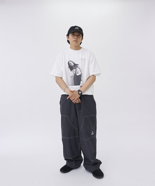 Sourcream(サワークリーム)の「【Sourcream/サワークリーム】パティ・スミス フォトTEE(Tシャツ/カットソー・レディース・ホワイト/チャコールグレー・FREE)」の4枚目の写真