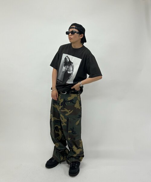 Sourcream(サワークリーム)の「【Sourcream/サワークリーム】パティ・スミス フォトTEE(Tシャツ/カットソー・レディース・ホワイト/チャコールグレー・FREE)」の8枚目の写真