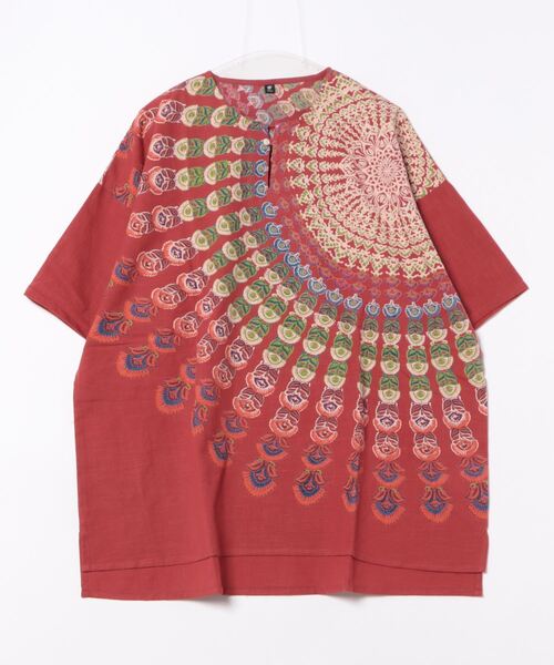 チャイハネ(チャイハネ)の「【チャイハネ】ミティナMEN'Sトップス(その他トップス・メンズ・ベージュ/レッド/ホワイト・FREE)」の3枚目の写真