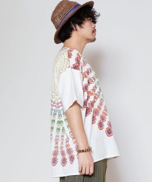 チャイハネ(チャイハネ)の「【チャイハネ】ミティナMEN'Sトップス(その他トップス・メンズ・ベージュ/レッド/ホワイト・FREE)」の6枚目の写真