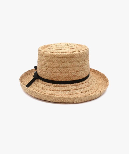 MANIERA（マニエラ）の「ラフィアブレードポークセーラーハット（ハット・レディース・ベージュ・FREE）」の4枚目の写真