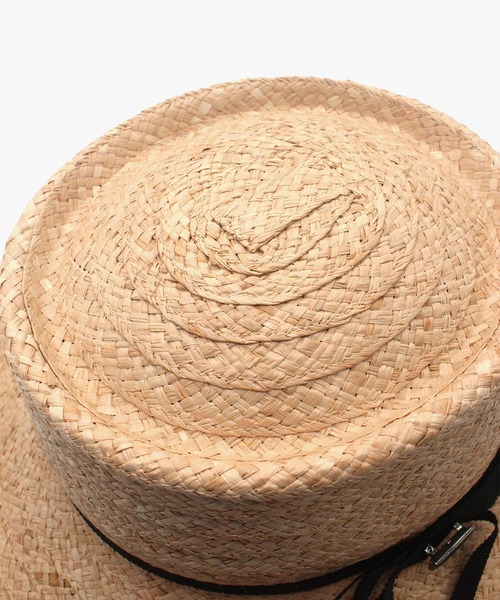 MANIERA（マニエラ）の「ラフィアブレードポークセーラーハット（ハット・レディース・ベージュ・FREE）」の8枚目の写真
