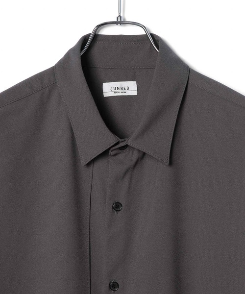 JUNRED(ジュンレッド)の「【 セットアップ対応 】ドライイージーコントラストステッチシャツ(シャツ/ブラウス・メンズ・ブラック/チャコールグレー・S/M/L)」の19枚目の写真