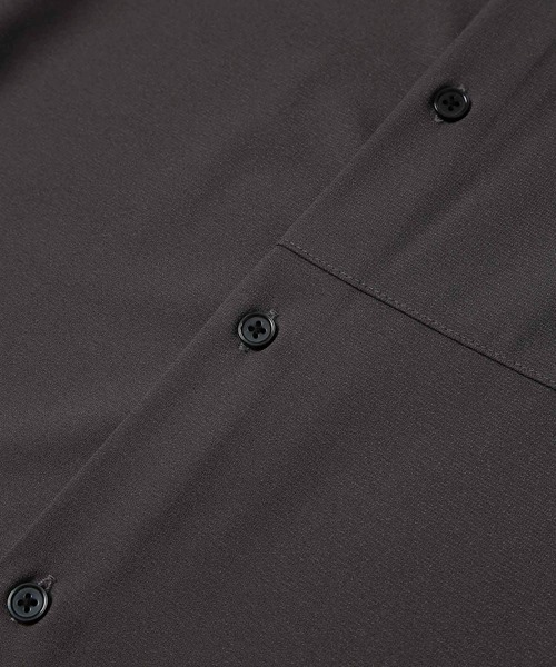 JUNRED(ジュンレッド)の「【 セットアップ対応 】ドライイージーコントラストステッチシャツ(シャツ/ブラウス・メンズ・ブラック/チャコールグレー・S/M/L)」の14枚目の写真