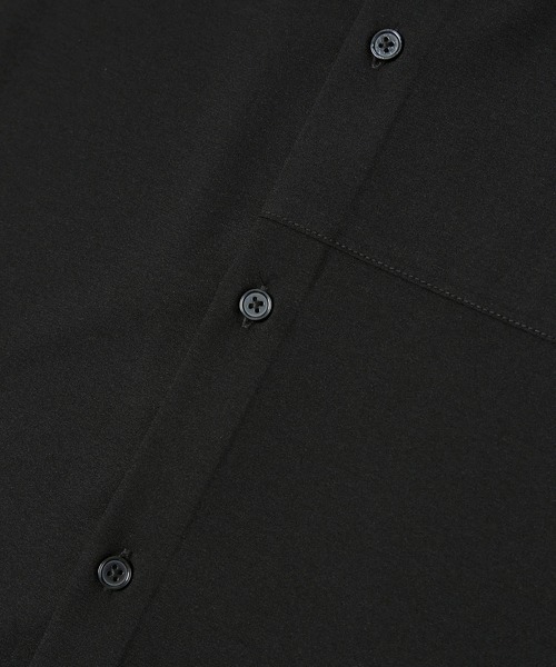 JUNRED(ジュンレッド)の「【 セットアップ対応 】ドライイージーコントラストステッチシャツ(シャツ/ブラウス・メンズ・ブラック/チャコールグレー・S/M/L)」の13枚目の写真