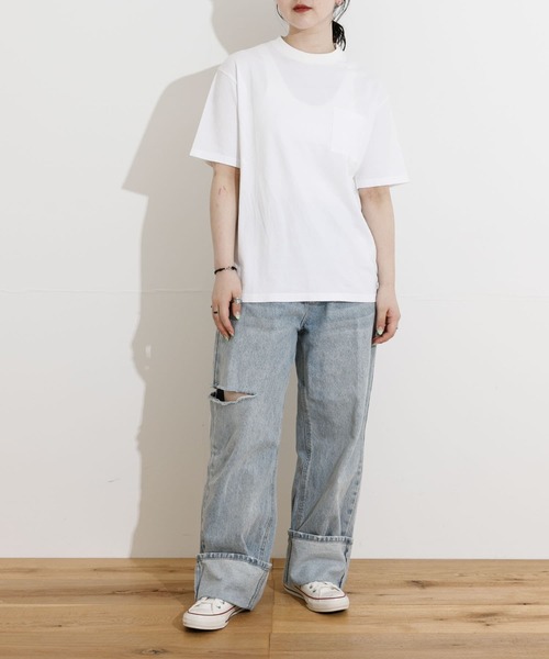 THE GOODLAND MARKET(ザグッドランドマーケット)の「WA.CLOTH Genderless PERFECT T-SHIRTS(Tシャツ/カットソー・メンズ・ホワイト/チャコールグレー/ブラック・1/2/3/4)」の22枚目の写真