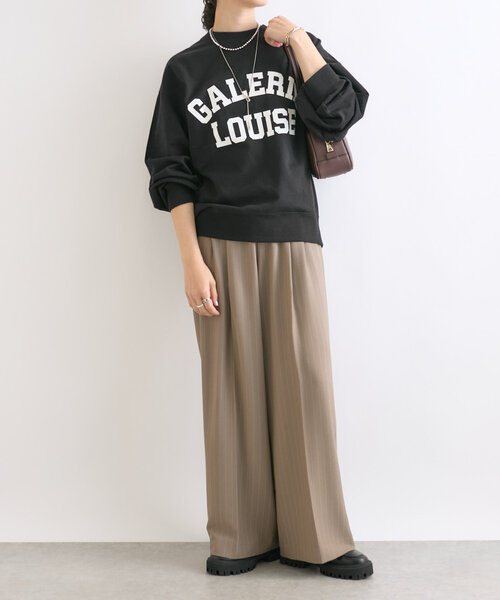 RIVE DROITE（リヴドロワ）の「【軽やかな着心地】LOUISEライトスエット（スウェット・レディース・ブラック/グレー/ボルドー・FREE）」の5枚目の写真