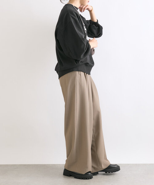 RIVE DROITE（リヴドロワ）の「【軽やかな着心地】LOUISEライトスエット（スウェット・レディース・ブラック/グレー/ボルドー・FREE）」の6枚目の写真