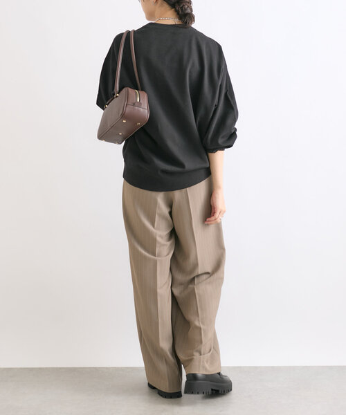 RIVE DROITE（リヴドロワ）の「【軽やかな着心地】LOUISEライトスエット（スウェット・レディース・ブラック/グレー/ボルドー・FREE）」の7枚目の写真