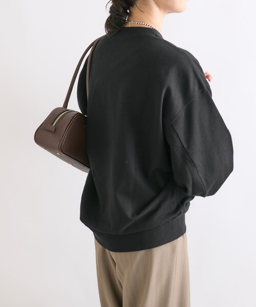 RIVE DROITE（リヴドロワ）の「【軽やかな着心地】LOUISEライトスエット（スウェット・レディース・ブラック/グレー/ボルドー・FREE）」の10枚目の写真