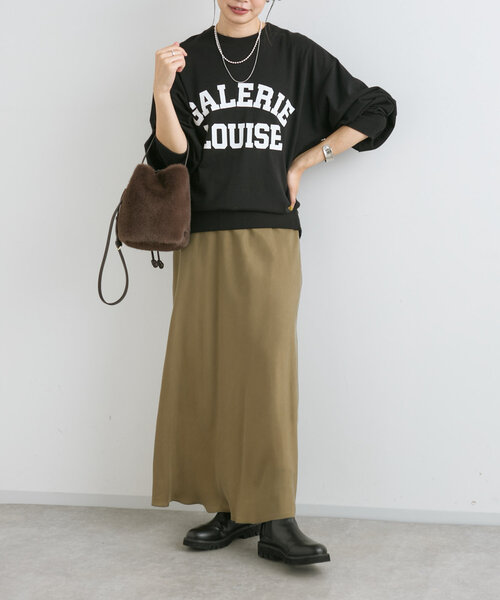 RIVE DROITE（リヴドロワ）の「【軽やかな着心地】LOUISEライトスエット（スウェット・レディース・ブラック/グレー/ボルドー・FREE）」の12枚目の写真