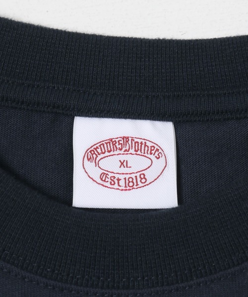 BROOKS BROTHERS(ブルックスブラザーズ)の「『別注』BROOKS BROTHERS×UR GF COTTON S/S T-SHIRTS(Tシャツ/カットソー・メンズ・ネイビー/ホワイト/ブラック・X-LARGE/LARGE/MEDIUM)」の4枚目の写真