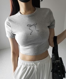 me+em select(�~�[���Z���N�g)�́y �Scolor �z�~�j���{���V���[�g���тs�V���c �^mini ribbon short chibi Tee(T�V���c/�J�b�g�\�[)