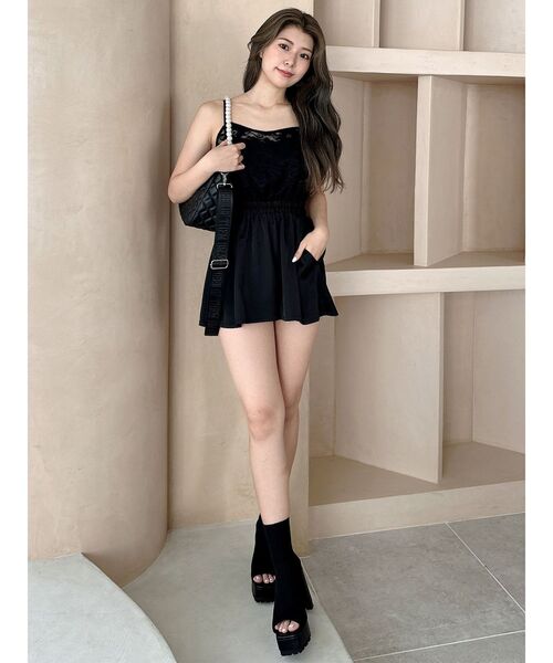 GYDA（ジェイダ）の「レースレイヤードオールインワン（つなぎ/オールインワン・レディース・ブラック/その他1・FREE）」の14枚目の写真