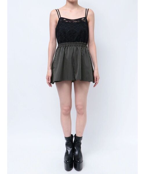 GYDA（ジェイダ）の「レースレイヤードオールインワン（つなぎ/オールインワン・レディース・ブラック/その他1・FREE）」の6枚目の写真