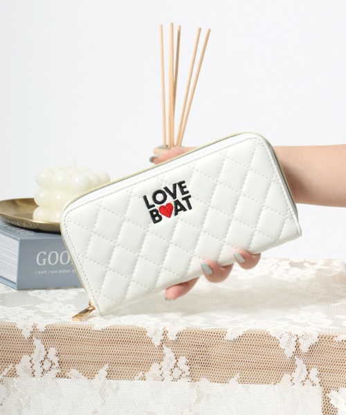 セール】LOVEBOAT（ラブボート）ブランドロゴワンポイント刺繍キルト 