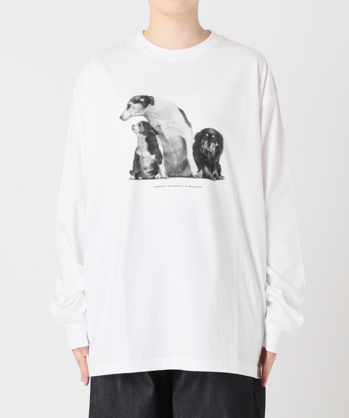 journal standard L'essage（ジャーナルスタンダードレサージュ）の「POET MEETS DUBWISE　M.S.I.N ロングスリーブTシャツ（Tシャツ/カットソー・レディース・ホワイト/ブラック系その他・FREE）」の17枚目の写真