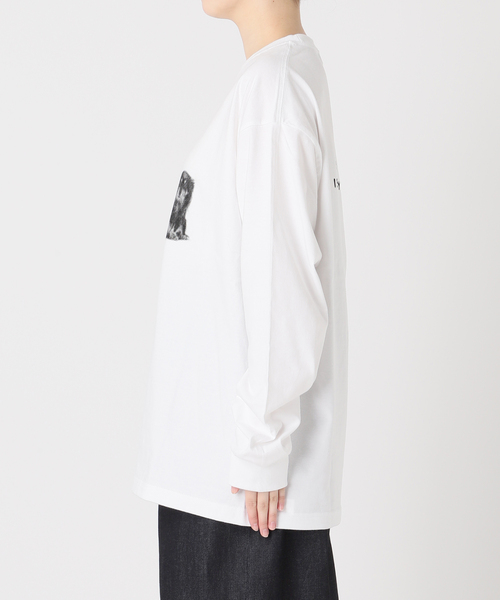 journal standard L'essage（ジャーナルスタンダードレサージュ）の「POET MEETS DUBWISE　M.S.I.N ロングスリーブTシャツ（Tシャツ/カットソー・レディース・ホワイト/ブラック系その他・FREE）」の18枚目の写真