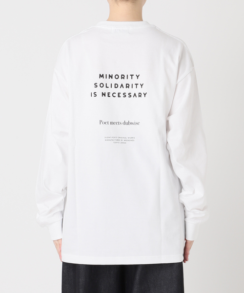 journal standard L'essage（ジャーナルスタンダードレサージュ）の「POET MEETS DUBWISE　M.S.I.N ロングスリーブTシャツ（Tシャツ/カットソー・レディース・ホワイト/ブラック系その他・FREE）」の19枚目の写真