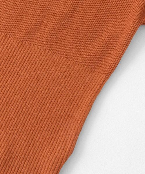 SENSE OF PLACE by URBAN RESEARCH（センスオブプレイスバイアーバンリサーチ）の「『WEB/一部店舗限定カラー』2WAYストレッチラウンドネックセーター（ニット/セーター・レディース・チャコールグレー/ベージュ/オレンジ/ネイビー/ブラウン/ピンク・ONE）」の14枚目の写真