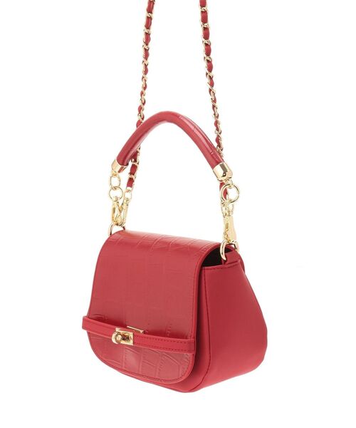 MERCURYDUO（マーキュリーデュオ）の「クロコラウンドシェイプBAG（ハンドバッグ・レディース・ダークブラウン/レッド・FREE）」の7枚目の写真