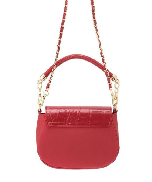 MERCURYDUO（マーキュリーデュオ）の「クロコラウンドシェイプBAG（ハンドバッグ・レディース・ダークブラウン/レッド・FREE）」の8枚目の写真
