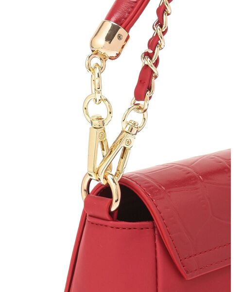 MERCURYDUO（マーキュリーデュオ）の「クロコラウンドシェイプBAG（ハンドバッグ・レディース・ダークブラウン/レッド・FREE）」の9枚目の写真