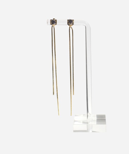 abaskdesign(アバスクデザイン)の「金属アレルギー対応 2wayポイントジルコニアロングステンレスピアス(ピアス(両耳用)・レディース・シルバー/ゴールド・FREE)」の10枚目の写真