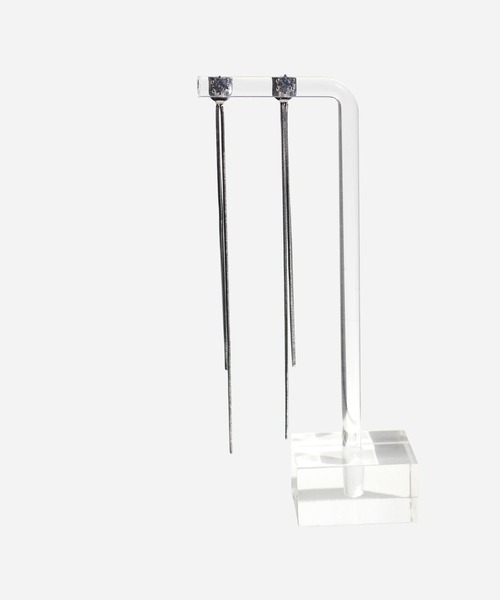 abaskdesign(アバスクデザイン)の「金属アレルギー対応 2wayポイントジルコニアロングステンレスピアス(ピアス(両耳用)・レディース・シルバー/ゴールド・FREE)」の11枚目の写真