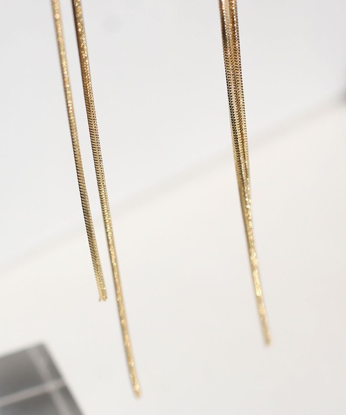 abaskdesign(アバスクデザイン)の「金属アレルギー対応 2wayポイントジルコニアロングステンレスピアス(ピアス(両耳用)・レディース・シルバー/ゴールド・FREE)」の14枚目の写真
