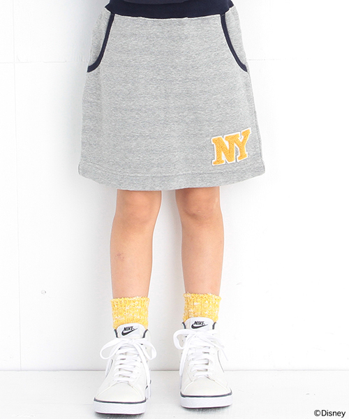 B:MING by BEAMS（ビーミングバイビームス）の「ビーミング by ビームス / 裏ボーダースカート（スカート・キッズ・グレー/ネイビー・110/90/100/140/120/130）」の2枚目の写真