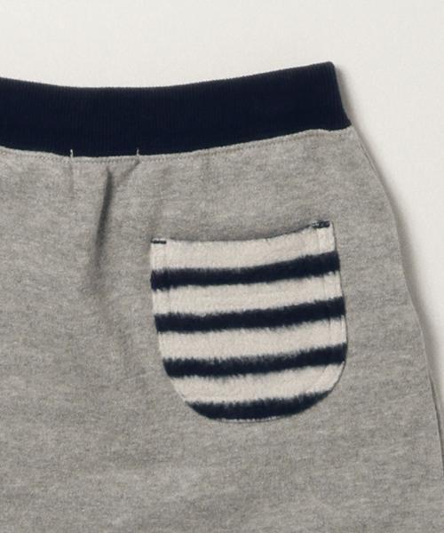 B:MING by BEAMS（ビーミングバイビームス）の「ビーミング by ビームス / 裏ボーダースカート（スカート・キッズ・グレー/ネイビー・110/90/100/140/120/130）」の5枚目の写真