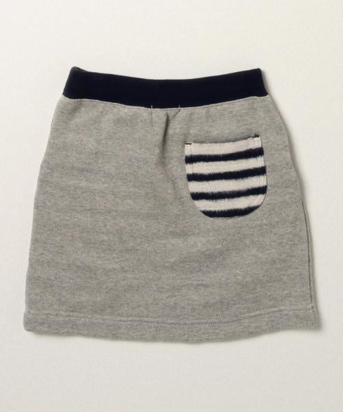B:MING by BEAMS（ビーミングバイビームス）の「ビーミング by ビームス / 裏ボーダースカート（スカート・キッズ・グレー/ネイビー・110/90/100/140/120/130）」の7枚目の写真