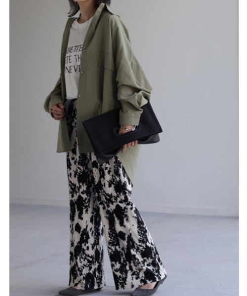 HUG.U（ハグユー）の「アート柄リブパンツ＜セルフカットOK＞（その他パンツ・レディース・ホワイト系その他/ブラウン系その他/グレー系その他・FREE）」の20枚目の写真