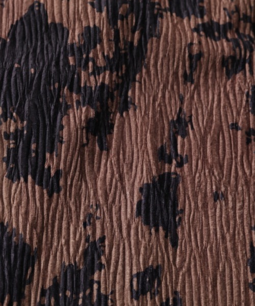 HUG.U（ハグユー）の「アート柄リブパンツ＜セルフカットOK＞（その他パンツ・レディース・ホワイト系その他/ブラウン系その他/グレー系その他・FREE）」の6枚目の写真