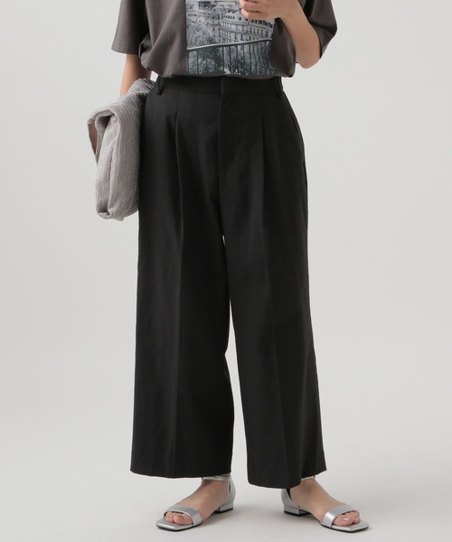 Elura（エルーラ）の「【低身長サイズ Elkotona】コトナ冷感ドライワイドパンツ（その他パンツ・レディース・ベージュ/ブラック/ライトグレー・FREE）」の2枚目の写真