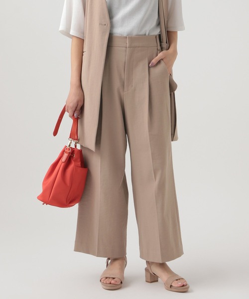 Elura（エルーラ）の「【低身長サイズ Elkotona】コトナ冷感ドライワイドパンツ（その他パンツ・レディース・ベージュ/ブラック/ライトグレー・FREE）」の7枚目の写真