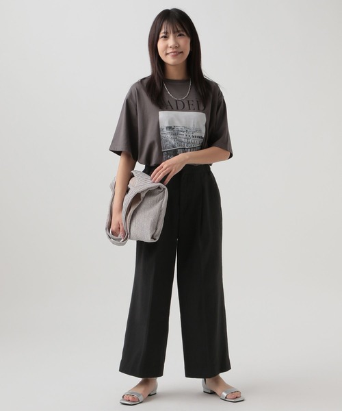 Elura（エルーラ）の「【低身長サイズ Elkotona】コトナ冷感ドライワイドパンツ（その他パンツ・レディース・ベージュ/ブラック/ライトグレー・FREE）」の5枚目の写真