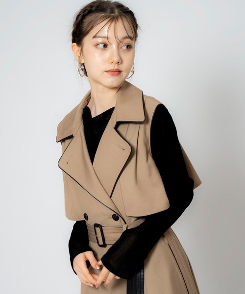 NOELA(ノエラ)の「シアーフロッキーカットソー(Tシャツ/カットソー・レディース・オフホワイト/ピンク/ブラック・フリー)」の12枚目の写真