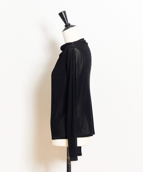 NOELA(ノエラ)の「シアーフロッキーカットソー(Tシャツ/カットソー・レディース・オフホワイト/ピンク/ブラック・フリー)」の14枚目の写真