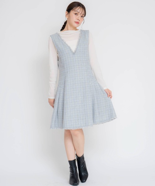 NOELA(ノエラ)の「シアーフロッキーカットソー(Tシャツ/カットソー・レディース・オフホワイト/ピンク/ブラック・フリー)」の19枚目の写真