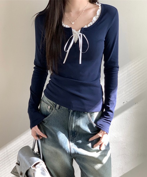 値下！45R ☆カタログ掲載 インドカディレイフリルブラウス☆美品☆可愛いです♪ 値下！45R ☆カタログ掲載 インドカディレイフリルブラウス☆美