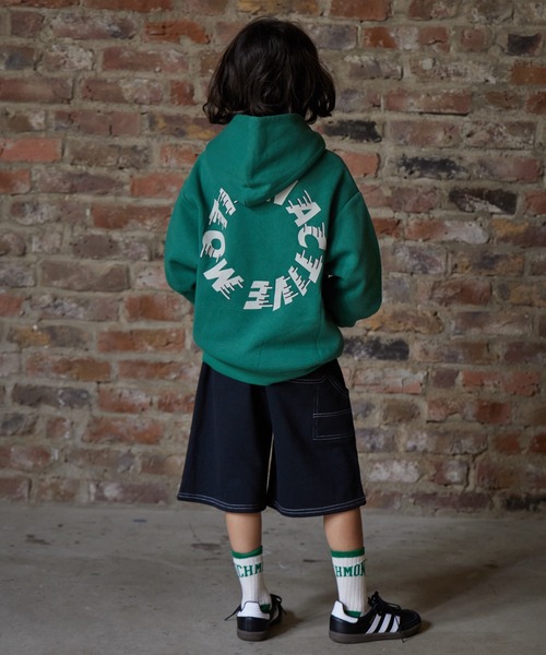 PAIRMANON STREET（ペアマノンストリート）の「【PAIRMANON STREET】裏毛 スウェット ペインター バミューダ ハーフ パンツ（スウェットパンツ・キッズ・ブラック/ブラウン系その他2/グレー・130/110/90/100/120/160/150/140）」の5枚目の写真