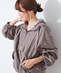 le.coeur blanc | シャイニーナイロンアノラックパーカー(その他アウター)