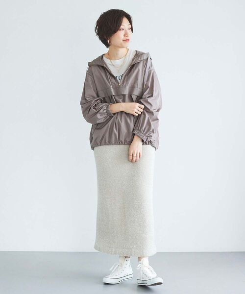 le.coeur blanc（ルクールブラン）の「シャイニーナイロンアノラックパーカー（その他アウター・レディース・ベージュ/モカ・38）」の19枚目の写真