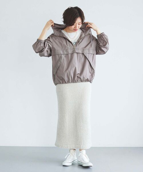 le.coeur blanc（ルクールブラン）の「シャイニーナイロンアノラックパーカー（その他アウター・レディース・ベージュ/モカ・38）」の20枚目の写真