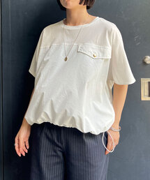 Jena espace merveilleux | 【洗濯機洗い◎】フハク切替シルケットカットソー(Tシャツ/カットソー)