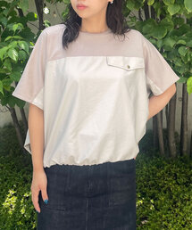 Jena espace merveilleux | 【洗濯機洗い◎】フハク切替シルケットカットソー(Tシャツ/カットソー)