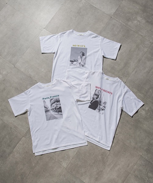 MAYSON GREY(メイソングレイ)の「フォトプリントカラーロゴTシャツ≪洗濯機で洗える≫(Tシャツ/カットソー・レディース・イエロー/グリーン/レッド・M)」の5枚目の写真